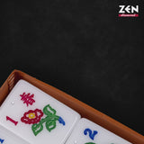 Zen Diamond Sparkling Silver Mahjong Set