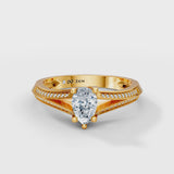 Pear Radiance Solitaire Engagement Ring