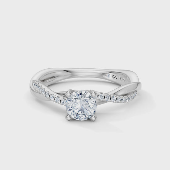 Round Eternal Solitaire Engagement Ring