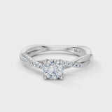 Round Eternal Solitaire Engagement Ring