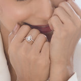Signature Small Drop Pave Solitaire Ring