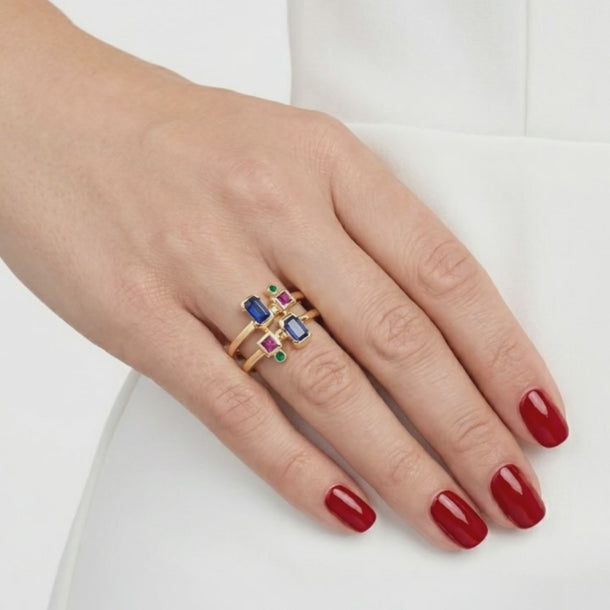 Aria Abstract Prism Ring