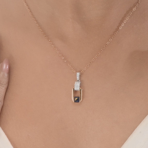 Sapphire Prism Luxe Pendant