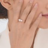 Trinity Celestial Bloom Diamond Ring