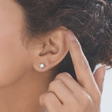 Solitaire SparklePetal Radiance Studs