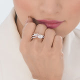 Rose Dazzle Duo Diamond Ring