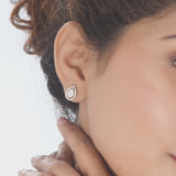Signature Small Drop Pave Solitaire Earrings