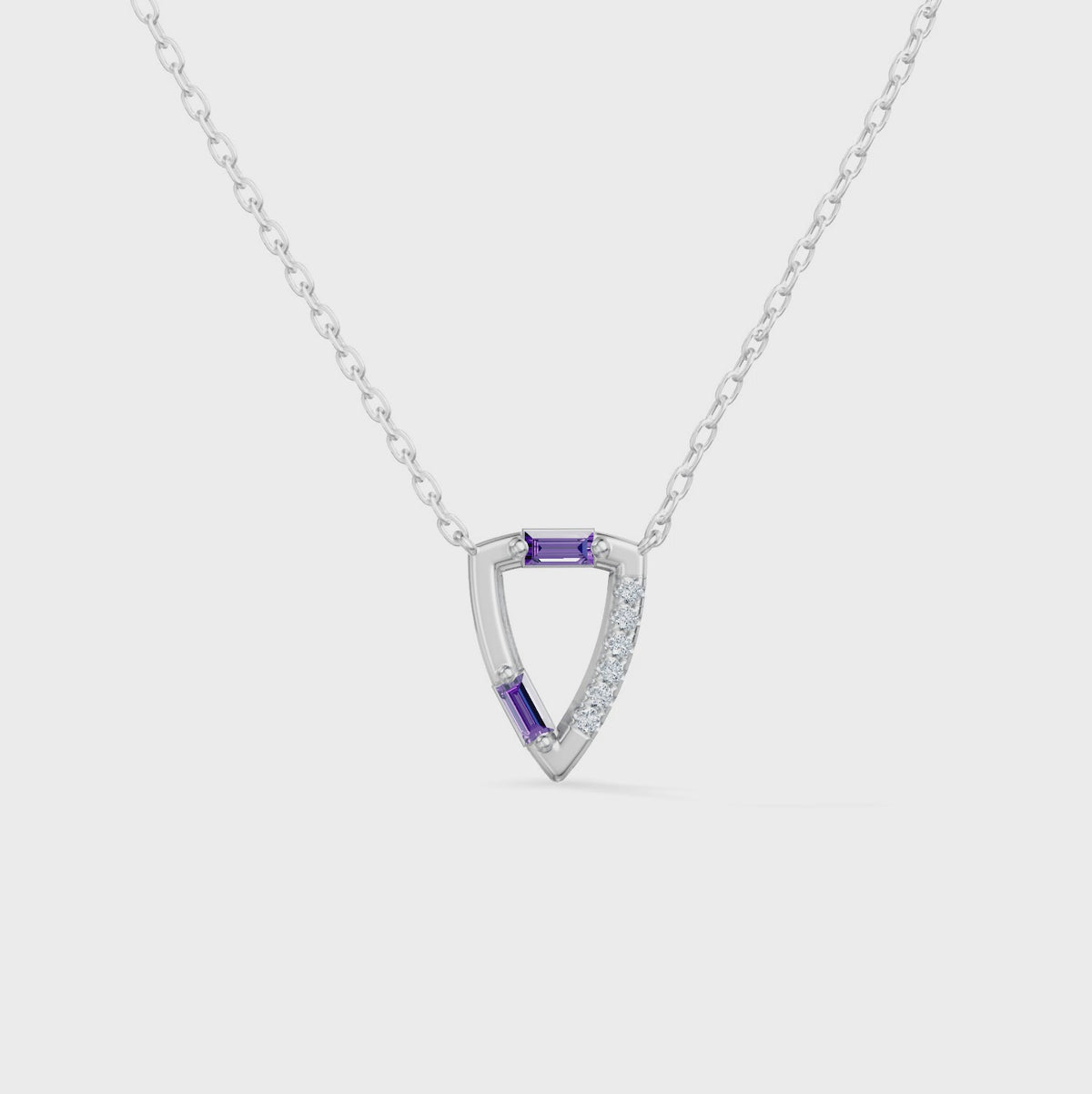 Gem Pop Prism Triangle Spark Pendant