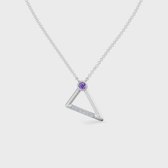 Gem Pop Geometric Apex Glow Pendant