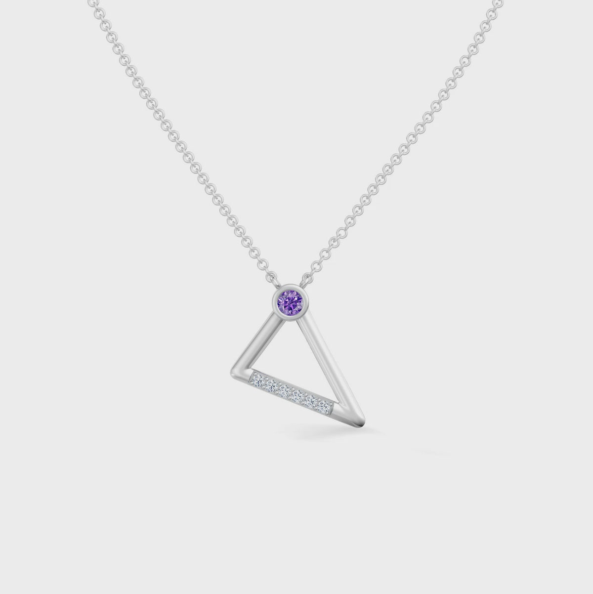 Gem Pop Geometric Apex Glow Pendant