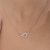 Love Knot Diamond Embrace Luxe Pendant