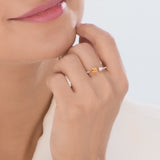 Color Pop Open Embrace Ring in Citrine