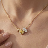 Gem Pop Golden Hexa Luminous Geometric Halo Pendant