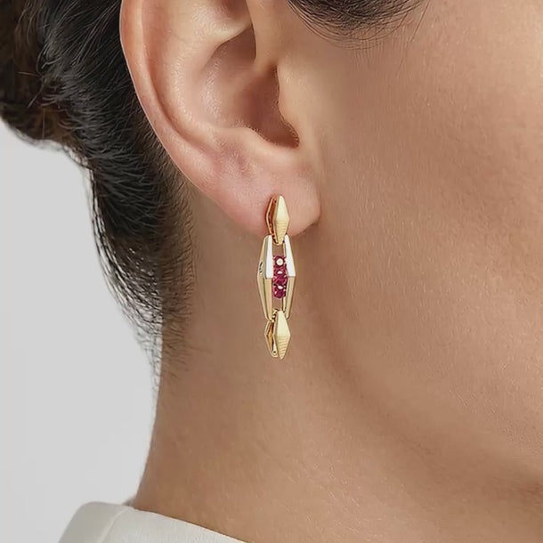 Aria Ruby Axis Gold Drops
