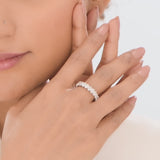 Solitaire Infinity Glam Ring