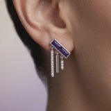 Gem Pop Twilight Linear Cascade Drop Earrings