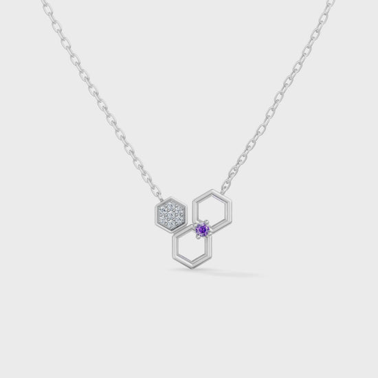 Gem Pop Hexa Harmony Trio Pendant