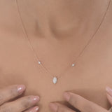 Marquise Mirage Diamond Deck Up Necklace